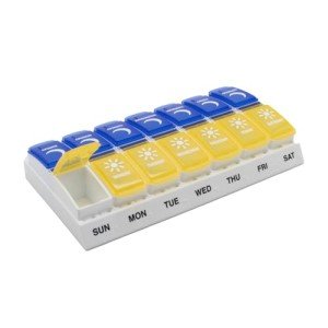 Travel Pill Organizer for Vitamins and Meds