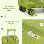 Light Green 4-Piece Expandable Luggage Set