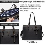 Waterproof Leather Laptop Tote Bag for Women
