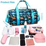 Girls' Gym Travel Duffle Bag with Shoe Compartment