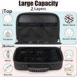 Jewelry Box Travel Case with Watch Organizer