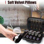 Jewelry Box Travel Case with Watch Organizer