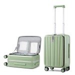 Hanke 20-Inch Bamboo Green Carry-On Luggage