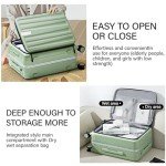 Hanke 20-Inch Bamboo Green Carry-On Luggage