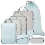 Compression Packing Cubes - 7-Piece Set (Blue)