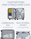 BAGSMART Lightweight 3-Piece Hardside Luggage Set