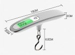 Portable Digital Luggage Scale with Hook, 50kg Capacity
