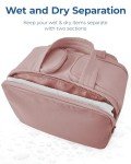 BAGSMART Large Toiletry Bag for Women - Dark Pink