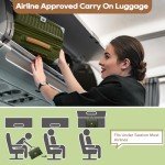 Joyway 5-Piece Expandable Luggage Set, Dark Green