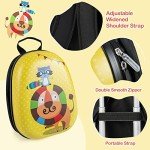 Olakids Yellow Lion Kids Luggage Set with Backpack