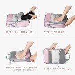 Extra Large Packing Cubes - 7-Piece Set (Pink)