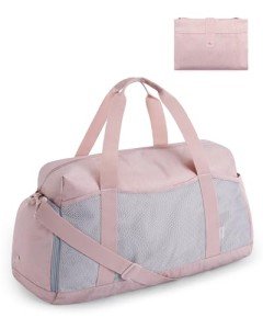 BAGSMART Women's 35L Foldable Duffle Bag - Pink
