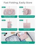 BAGSMART Women's 35L Foldable Duffle Bag - Pink