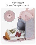 BAGSMART Women's 35L Foldable Duffle Bag - Pink