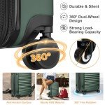4-Piece Lightweight Spinner Luggage Set with USB Port