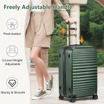 4-Piece Lightweight Spinner Luggage Set with USB Port