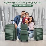 4-Piece Lightweight Spinner Luggage Set with USB Port