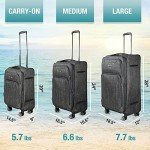 Cantor Ultra Lightweight 3-Piece Softside Luggage Set