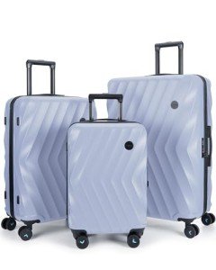 BAGSMART 3-Piece Hardside Luggage Set - Purple