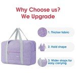 Spirit Airlines Foldable Travel Duffel Bag - Light Purple