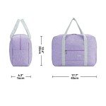 Spirit Airlines Foldable Travel Duffel Bag - Light Purple