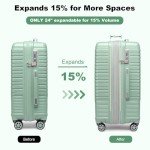 Somago Expandable 4-Piece Lightweight Luggage Set