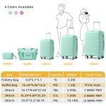 5-Piece Hardside Luggage Set with Duffel Bag