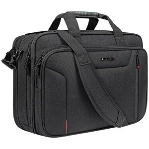 Stylish Expandable Laptop Bag for Men - Black