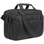 Stylish Expandable Laptop Bag for Men - Black