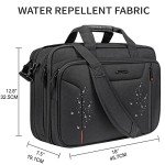 Stylish Expandable Laptop Bag for Men - Black
