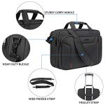 Stylish Expandable Laptop Bag for Men - Black