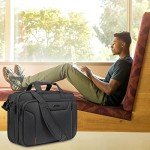 Stylish Expandable Laptop Bag for Men - Black