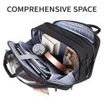 Stylish Expandable Laptop Bag for Men - Black