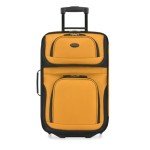 20" U.S. Traveler Lightweight Orange Carry-On Suitcase