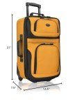 20" U.S. Traveler Lightweight Orange Carry-On Suitcase