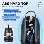 Lightweight Golf Travel Bag with Wheels - Black/Blue
