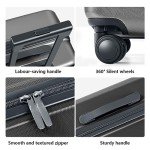 24-Inch Dark Gray Hardshell Spinner Suitcase