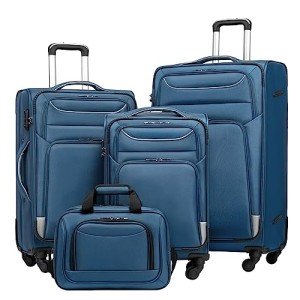 Coolife 4-Piece Lightweight Spinner Luggage Set