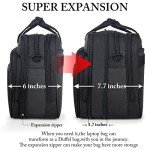 Expandable Laptop Bag for 17.3" Laptop – Black