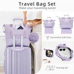 Lavender 6-Piece Spinner Luggage Set