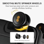 LEVEL8 28 Inch Spinner Luggage - Lightweight and Stylish Black