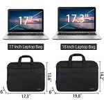 Expandable Laptop Bag for 17.3" Laptop – Black