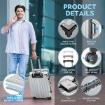 Aluminum Frame Hardshell Luggage Set – 3 Pieces