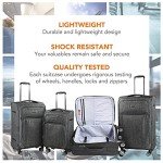 Cantor Ultra Lightweight 3-Piece Softside Luggage Set