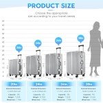 Aluminum Frame Hardshell Luggage Set – 3 Pieces