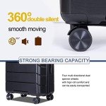 3-Piece Travelhouse Hardside Luggage Set in Black