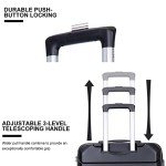 3-Piece Travelhouse Hardside Luggage Set in Black