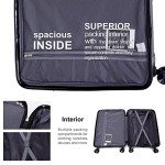 3-Piece Travelhouse Hardside Luggage Set in Black