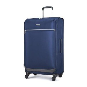 Amazon Basics 30-Inch Softside Spinner Luggage - Navy Blue
