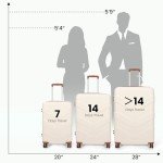 3-Piece Hardside Luggage Set with Spinner Wheels
